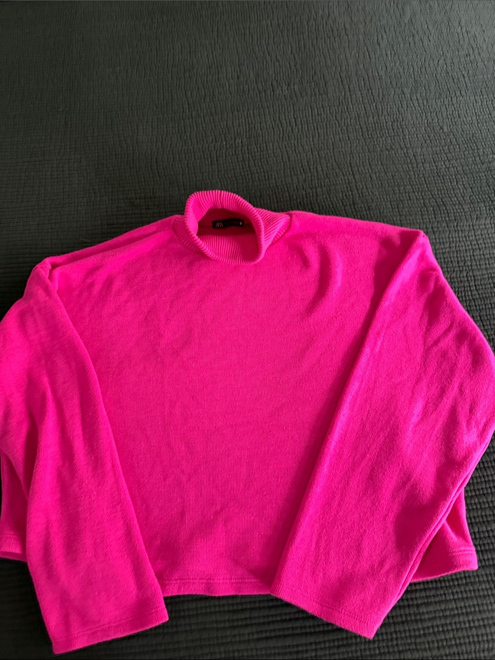 Zara Hot Pink Turtleneck Sweater